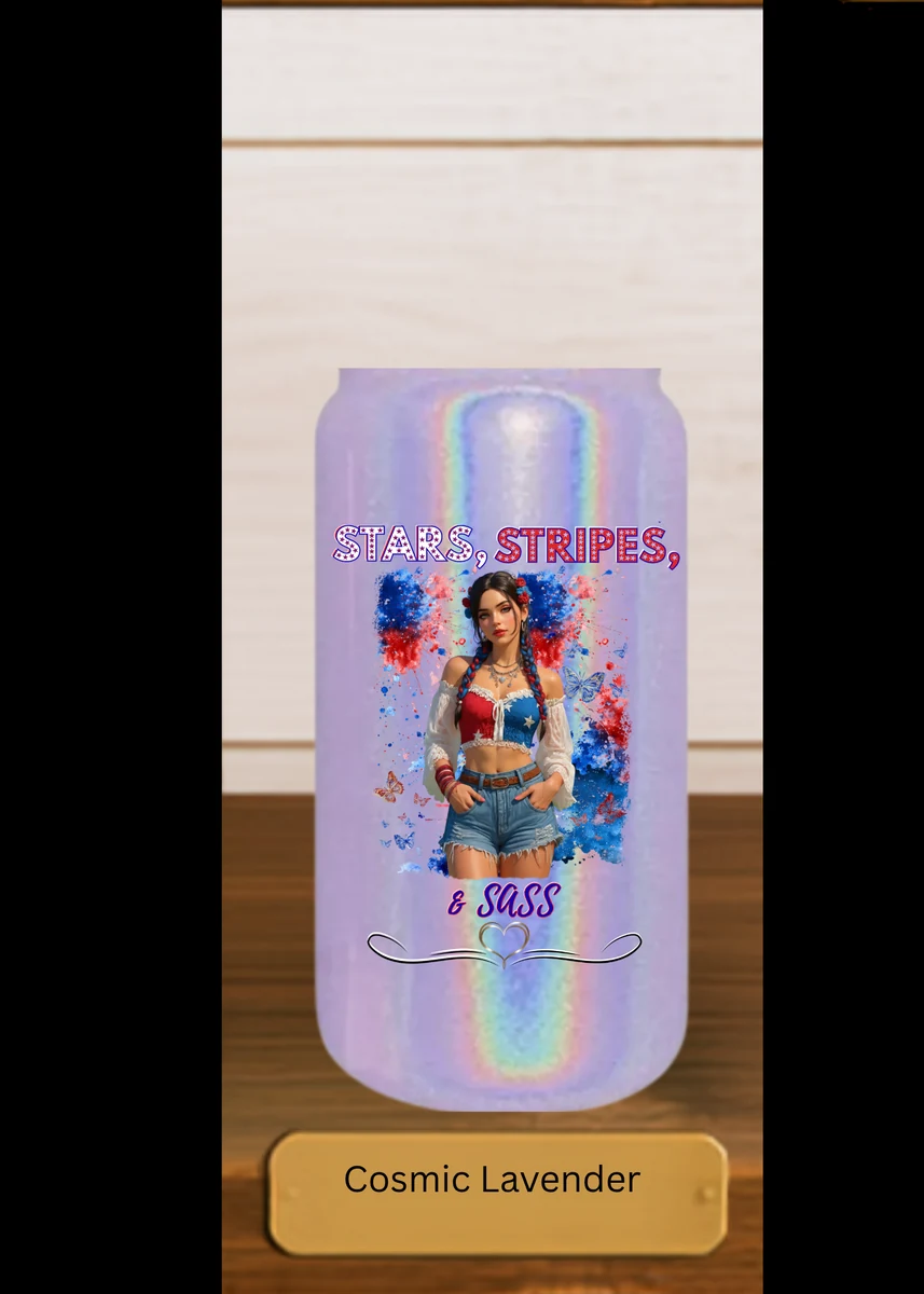 NMD Cosmic Lavender glitter tumbler design preview
